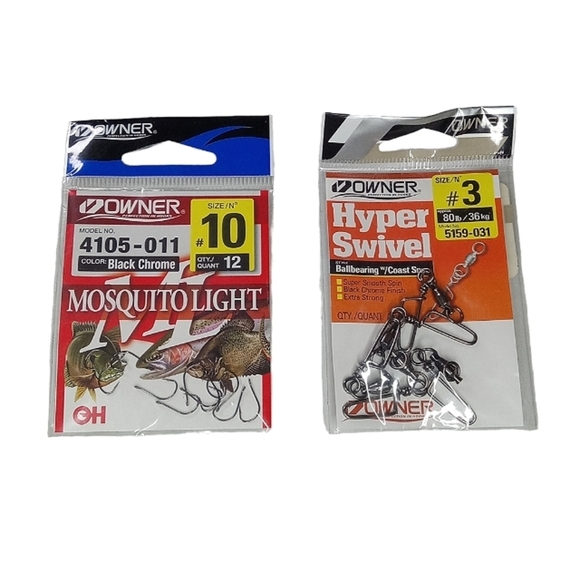 Fishing hooks and Swivel set - Picture 1 of 2